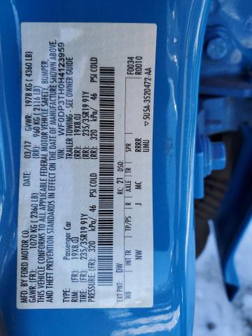2017 FORD FOCUS RS WF0DP3TH0H4123959