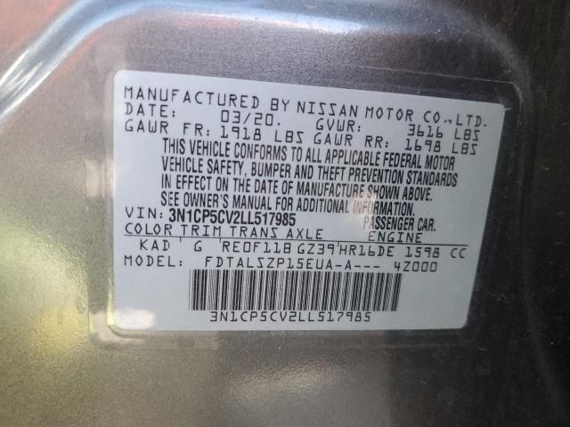 2020 NISSAN KICKS SV - 3N1CP5CV2LL517985