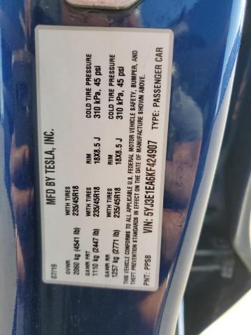 2019 TESLA MODEL 3 - 5YJ3E1EA6KF424907