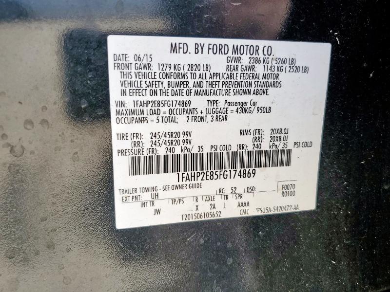 2015 FORD TAURUS SEL - 1FAHP2E85FG174869