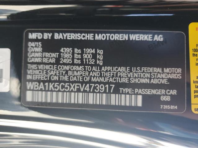 2015 BMW 228 I WBA1K5C5XFV473917