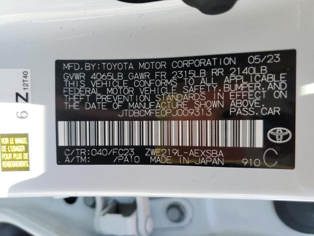 2023 TOYOTA COROALLA JTDBCMFE0PJ009313