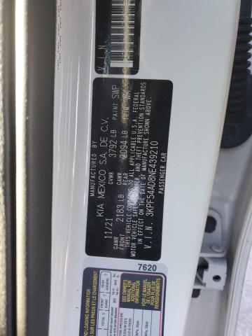 2022 KIA FORTE GT L - 3KPF54AD8NE439210
