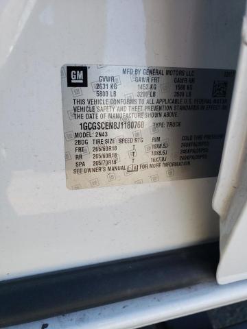 2018 CHEVROLET COLORADO L - 1GCGSCEN8J1180760