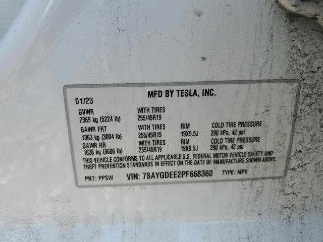 2023 TESLA MODEL Y - 7SAYGDEE2PF668360