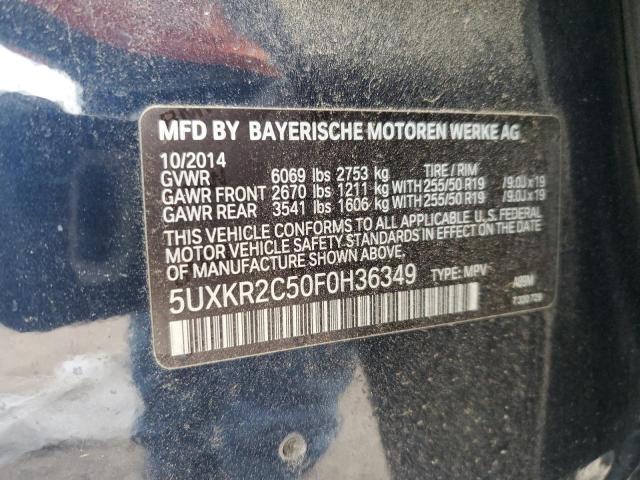 2015 BMW X5 SDRIVE3 - 5UXKR2C50F0H36349