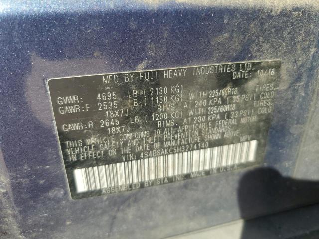 2017 SUBARU OUTBACK 2. - 4S4BSAKC5H3274140