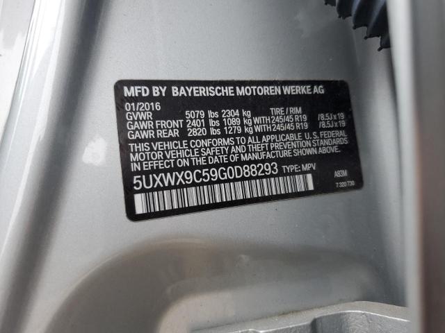 2016 BMW X3 XDRIVE2 - 5UXWX9C59G0D88293