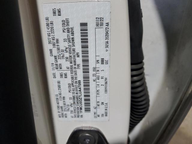 2020 FORD ESCAPE TIT - 1FMCU0DZ7LUA47089