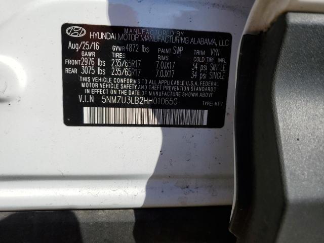 2017 HYUNDAI SANTA FE S - 5NMZU3LB2HH010650