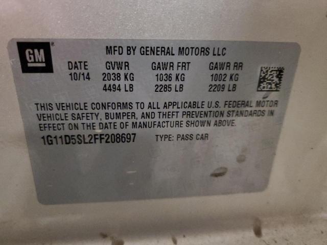 2015 CHEVROLET MALIBU 2LT - 1G11D5SL2FF208697