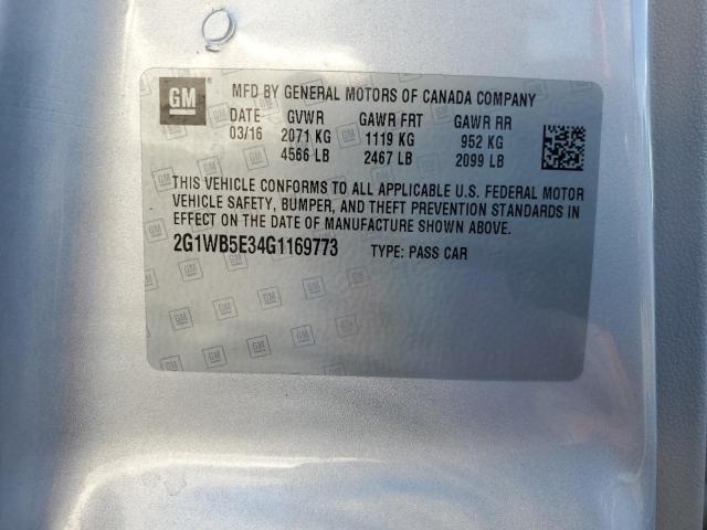 2016 CHEVROLET IMPALA LIM - 2G1WB5E34G1169773