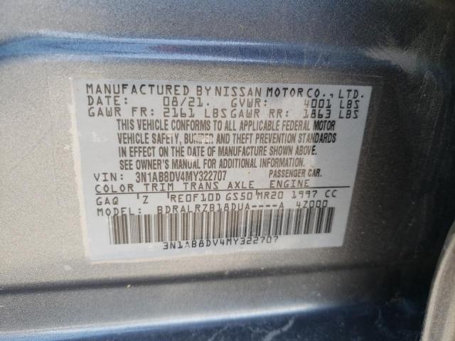 2021 NISSAN SENTRA SR - 3N1AB8DV4MY322707