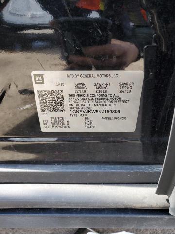 2019 CHEVROLET TRAVERSE H 1GNEVJKW5KJ180806