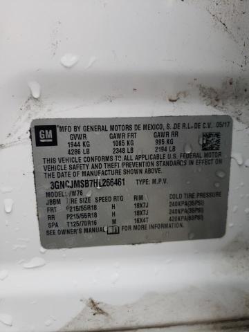 2017 CHEVROLET TRAX PREMI 3GNCJMSB7HL266461