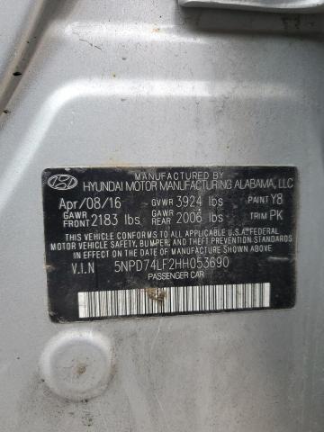 2017 HYUNDAI ELANTRA SE - 5NPD74LF2HH053690