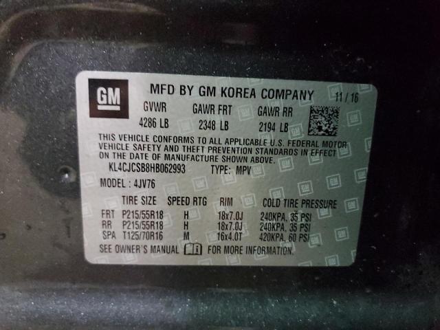 2017 BUICK ENCORE ESS - KL4CJCSB8HB062993
