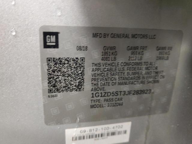 2018 CHEVROLET MALIBU LT - 1G1ZD5ST3JF283923