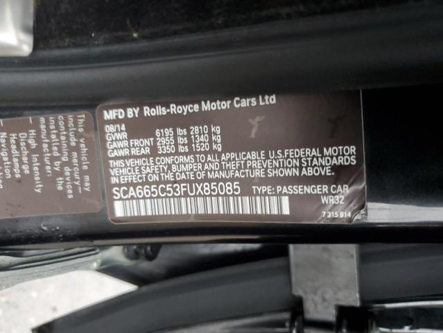 2015 ROLLS-ROYCE WRAITH SCA665C53FUX85085