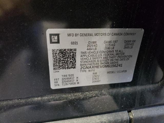 2021 CHEVROLET EQUINOX LS - 2GNAXHEV0M6156241