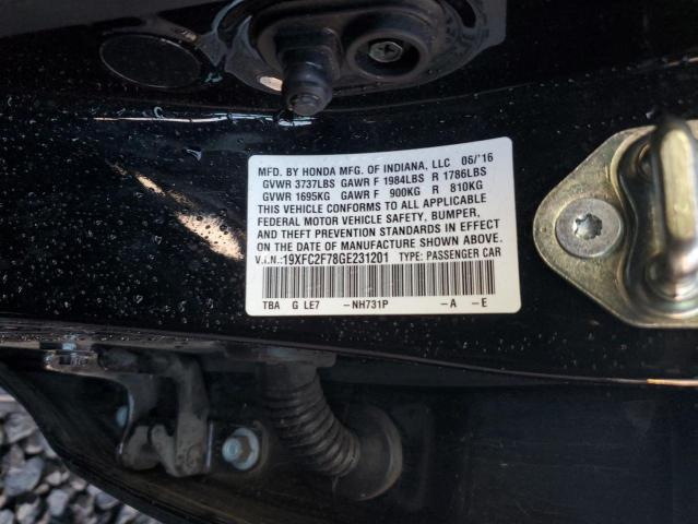 2016 HONDA CIVIC EX - 19XFC2F78GE231201