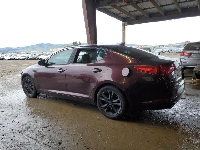 KIA OPTIMA LX 2013 burgundy sedan 4d gas 5XXGM4A73DG099990 photo #3