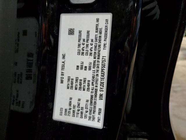 2023 TESLA MODEL 3 - 5YJ3E1EAXPF507571