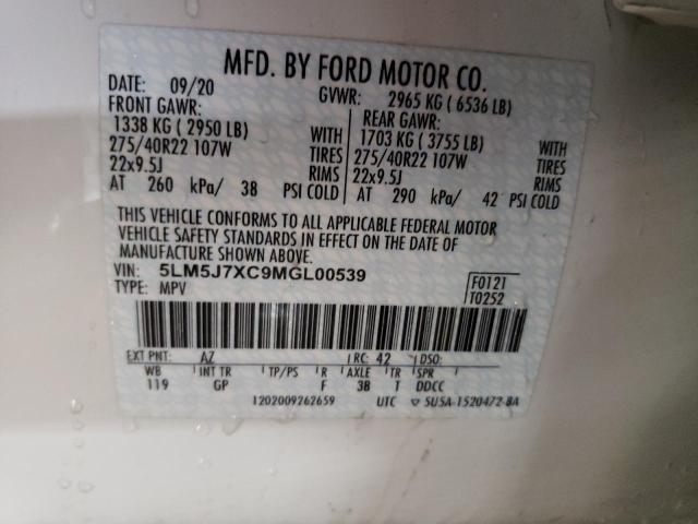 2021 LINCOLN AVIATOR RE 5LM5J7XC9MGL00539