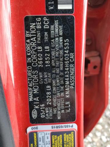 2017 KIA RIO LX - KNADM4A34H6034535