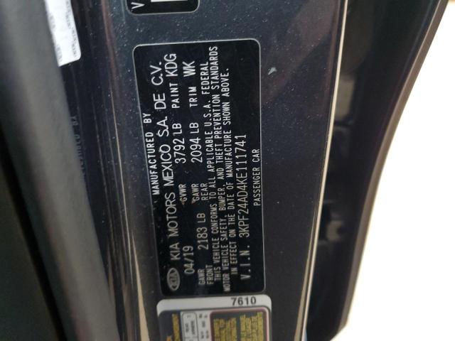 2019 KIA FORTE FE 3KPF24AD4KE111741