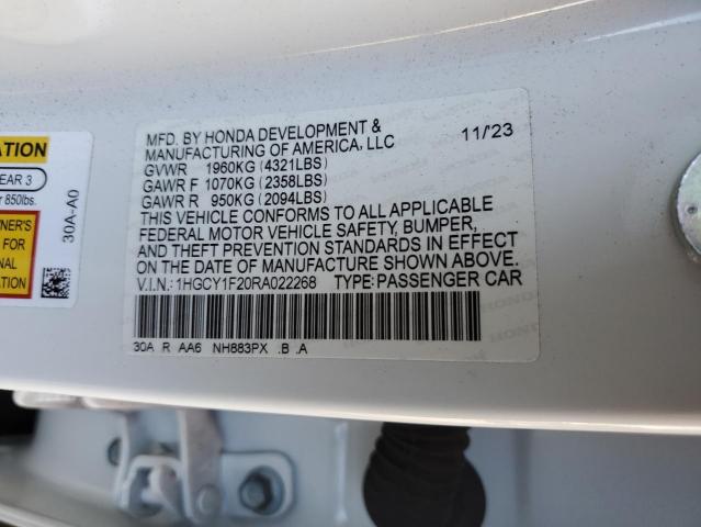 2024 HONDA ACCORD LX - 1HGCY1F20RA022268