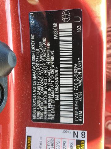 2022 TOYOTA C-HR XLE - NMTKHMBX6NR141032