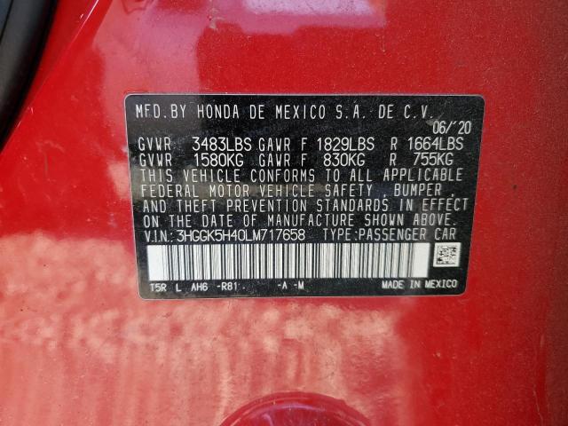2020 HONDA FIT LX - 3HGGK5H40LM717658