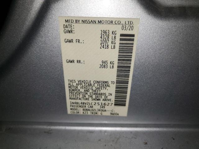 2020 NISSAN ALTIMA S - 1N4BL4BV2LC251627