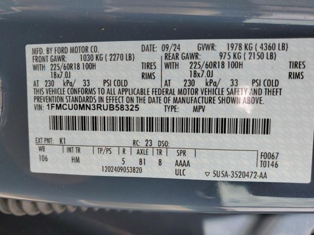 2024 FORD ESCAPE ST - 1FMCU0MN3RUB58325