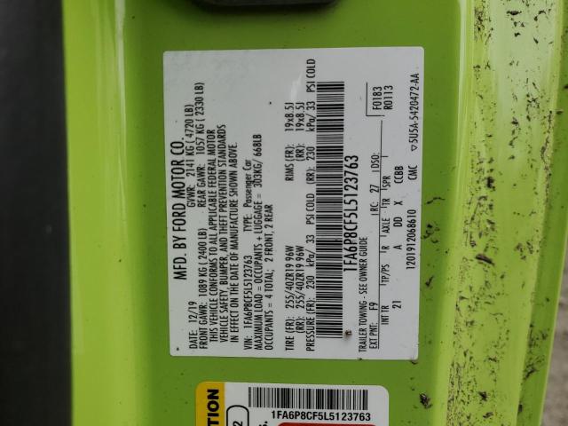 2020 FORD MUSTANG GT - 1FA6P8CF5L5123763