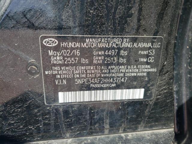 2017 HYUNDAI SONATA SPO - 5NPE34AF2HH437147