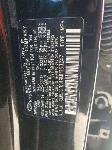 2021 HYUNDAI TUCSON LIM - KM8J33A49MU353247