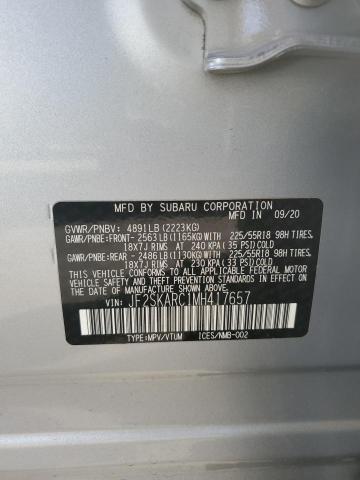 2021 SUBARU FORESTER S - JF2SKARC1MH417657