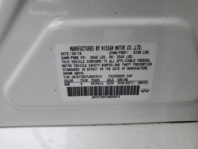 2020 INFINITI Q50 PURE - JN1EV7AR7LM253510