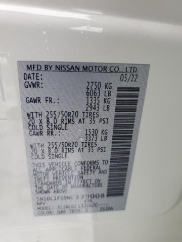 2022 INFINITI QX60 LUXE - 5N1DL1FS9NC339008