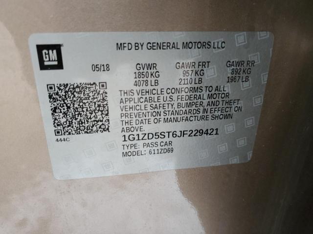 2018 CHEVROLET MALIBU LT - 1G1ZD5ST6JF229421