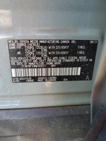 2021 TOYOTA RAV4 XLE - 2T3W1RFV3MW169221
