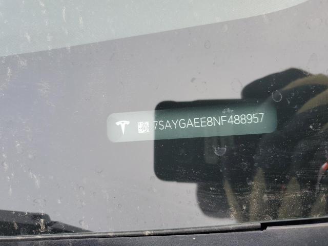 2022 TESLA MODEL Y 7SAYGAEE8NF488957
