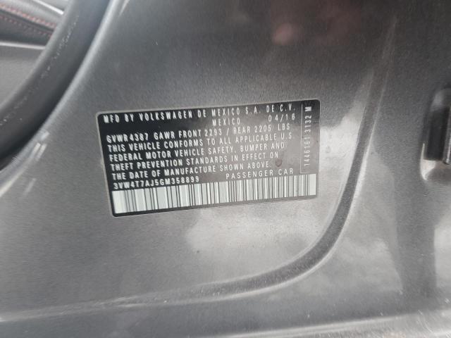 2016 VOLKSWAGEN JETTA GLI 3VW4T7AJ5GM358899