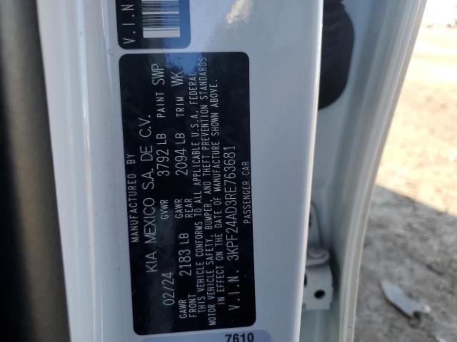 2024 KIA FORTE LX - 3KPF24AD3RE763681