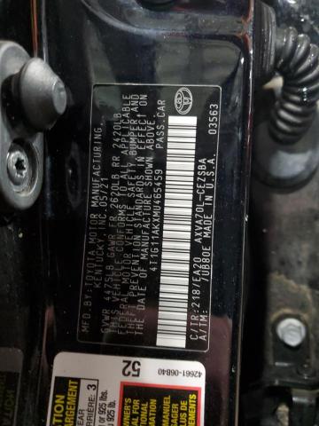 2021 TOYOTA CAMRY SE - 4T1G11AKXMU465459