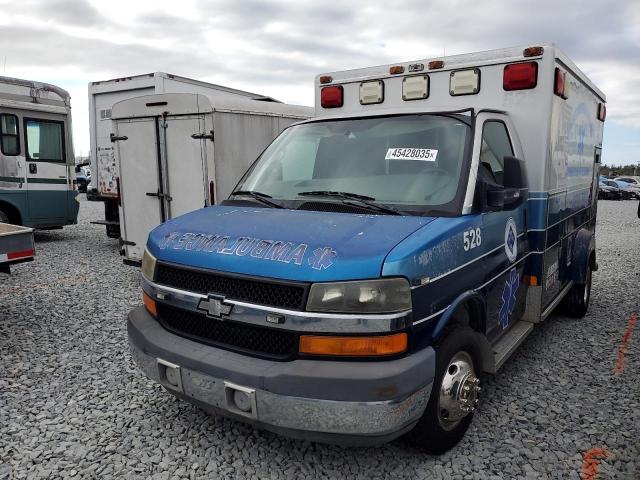 CHEVROLET EXPRESS G3 2009 blue cutaway diesel 1GBJG316091134684 photo #3