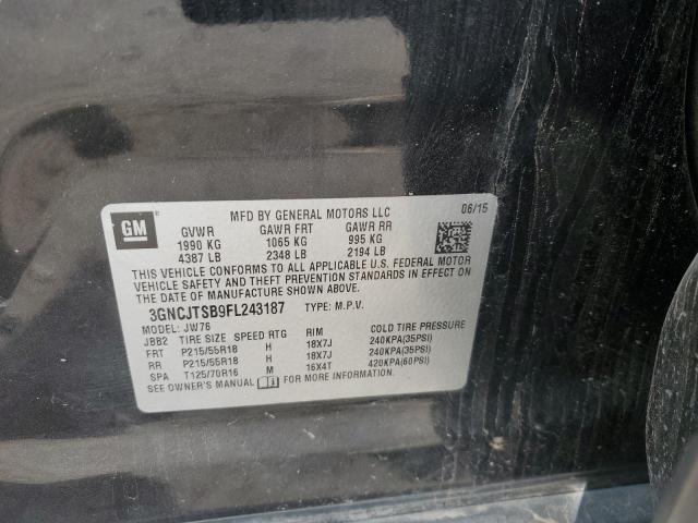 2015 CHEVROLET TRAX LTZ - 3GNCJTSB9FL243187