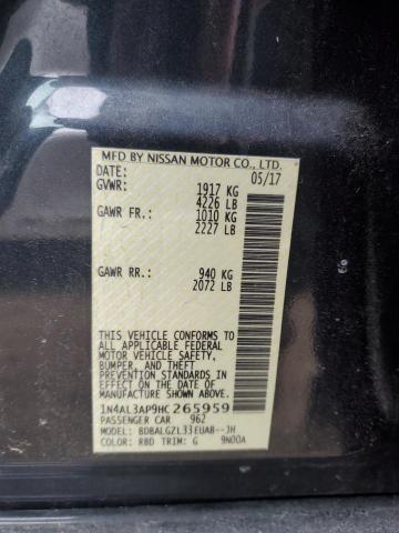 2017 NISSAN ALTIMA 2.5 - 1N4AL3AP9HC265959
